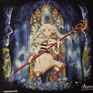 Frieren Graphic Anime Screen Printed Shirt